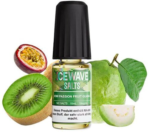 Icewave Salts Liquid Kiwi Passion Fruit Guava 10mg Icewave Salts Liquid Kiwi Passion Fruit Guava 10mg