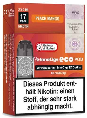 Innocigs Eco Pod Peach Mango 17mg 2Stk. Innocigs Eco Pod Peach Mango 17mg 2Stk.