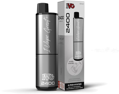 IVG 2400 4-Pod-System Akkuträger Silber E-Zigarette