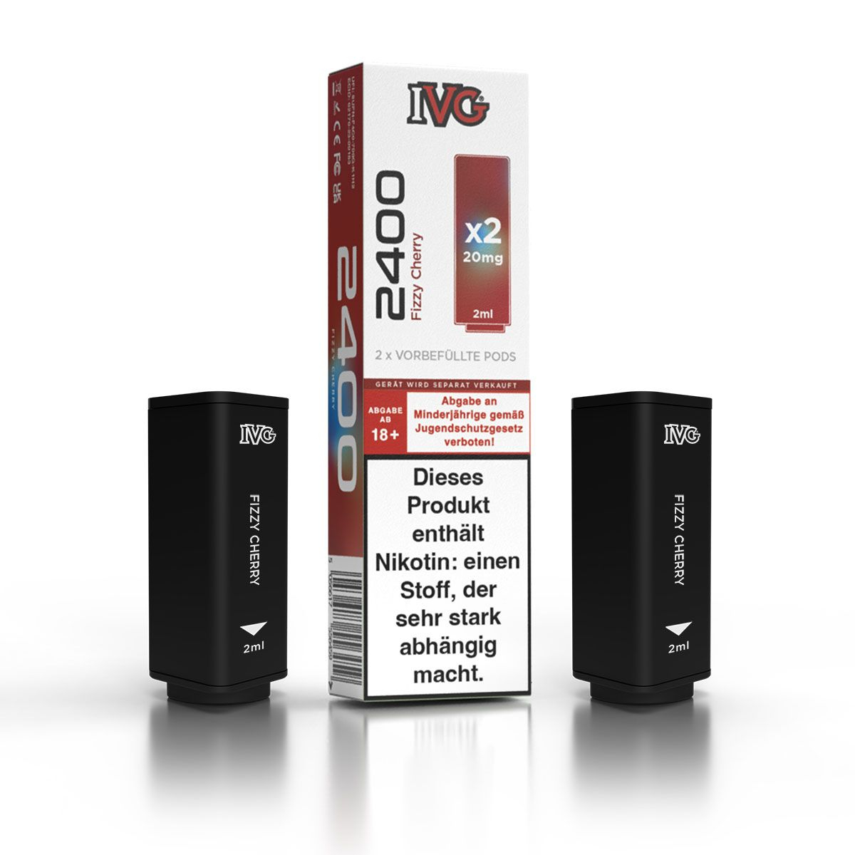 IVG 2400 4-Pod-System Fizzy Cherry Prefilled Pod 2x2ml 20mg IVG 2400 4-Pod-System Fizzy Cherry Prefilled Pod 2x2ml 20mg