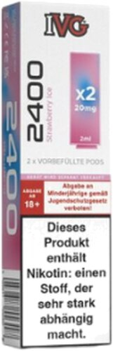 IVG 2400 4-Pod-System Strawberry Ice Prefilled Pod 2x2ml 20mg