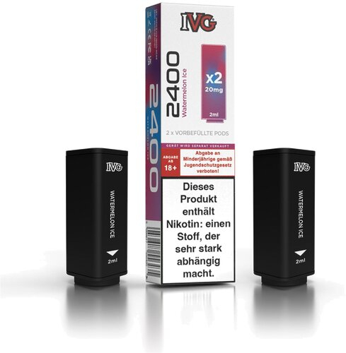IVG 2400 4-Pod-System Watermelon Ice Prefilled Pod 2x2ml 20mg