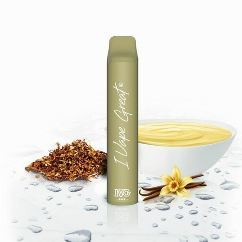 IVG Bar 800 Vanilla Custard Tobacco Aroma Einweg E-Shisha 20mg Nikotin IVG Bar 800 Vanilla Custard Tobacco Aroma Einweg E-Shisha 20mg Nikotin