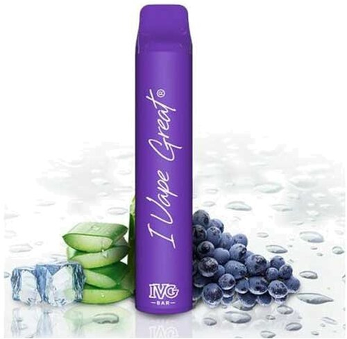 IVG Bar 800 Aloe-Grape-Ice Aroma Einweg E-Shisha 20mg Nikotin IVG Bar 800 Aloe-Grape-Ice Aroma Einweg E-Shisha 20mg Nikotin