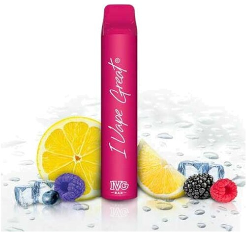 IVG Bar 800 Berry-Lemonade-Ice Aroma Einweg E-Shisha 20mg Nikotin IVG Bar 800 Berry-Lemonade-Ice Aroma Einweg E-Shisha 20mg Nikotin