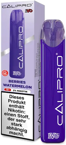 IVG Calipro Einweg E-Zigarette Berries Watermelon 20mg
