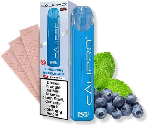 IVG Calipro Einweg E-Zigarette Blueberry Bubblegum 20mg