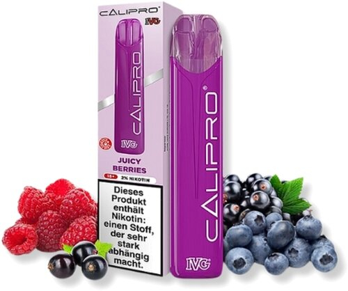 IVG Calipro Einweg E-Zigarette Juicy Berries 20mg