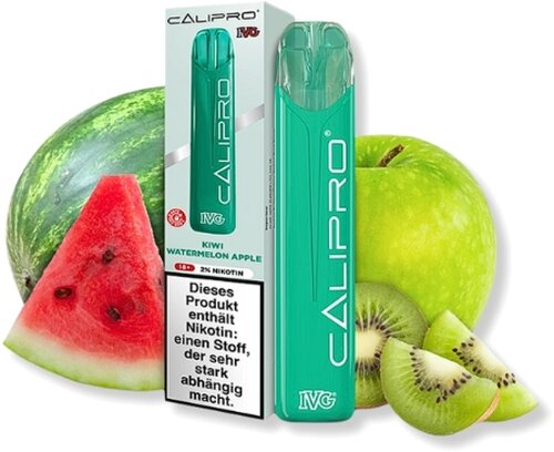 IVG Calipro Einweg E-Zigarette Kiwi Watermelon Apple 20mg