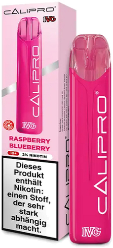 IVG Calipro Einweg E-Zigarette Raspberry Blueberry 20mg