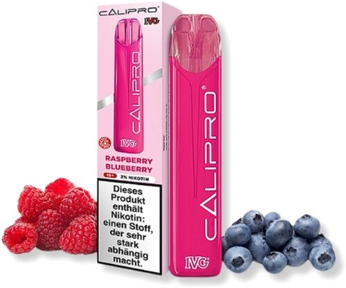 IVG Calipro Einweg E-Zigarette Raspberry Blueberry 20mg