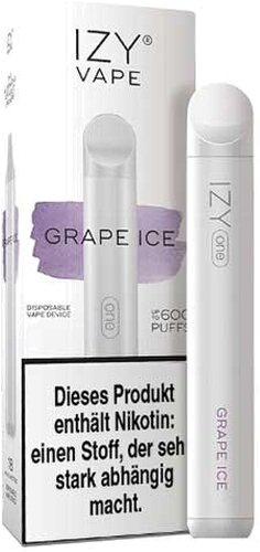 IZY One Einweg E-Shisha Grape Ice 0mg ca. 600 Züge IZY One Einweg E-Shisha Grape Ice 0mg ca. 600 Züge
