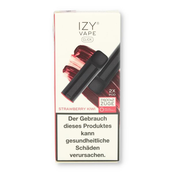 IZY Vape Click 2.0 Strawberry Kiwi Prefilled Pods 0mg 2x2ml