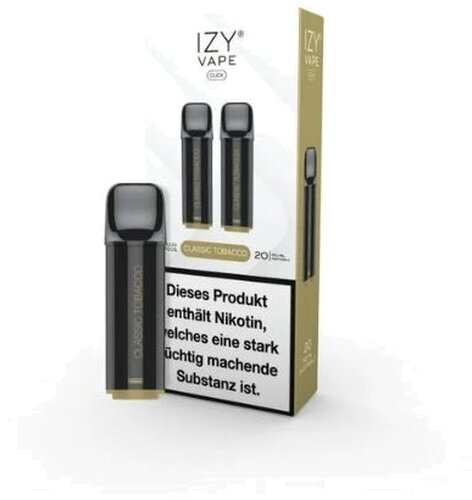 IZY Vape Click Classic Tobacco Prefilled Pods 2x2ml 20mg IZY Vape Click Classic Tobacco Prefilled Pods 2x2ml 20mg