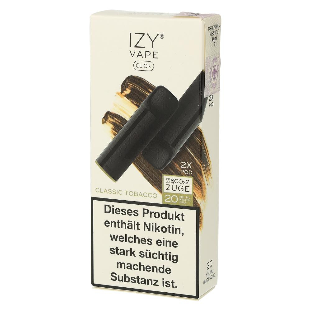 IZY Vape Click 2.0 Classic Tobacco Prefilled Pods 2x2ml 20mg IZY Vape Click 2.0 Classic Tobacco Prefilled Pods 2x2ml 20mg