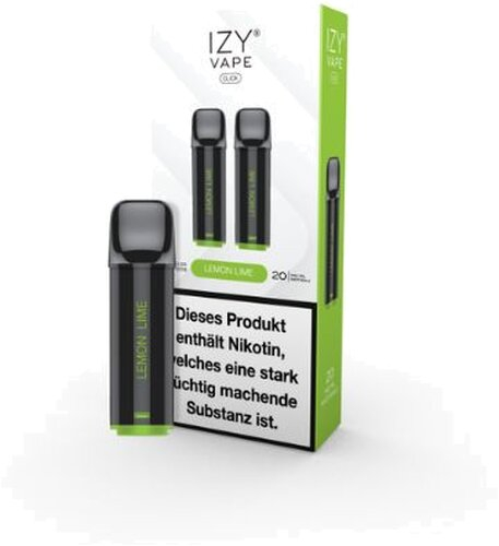 IZY Vape Click Lemon Lime Prefilled Pods 2x2ml 20mg IZY Vape Click Lemon Lime Prefilled Pods 2x2ml 20mg
