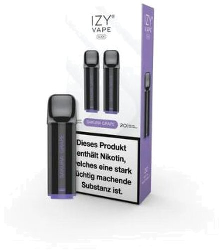 IZY Vape Click Sakura Grape Prefilled Pods 2x2ml 20mg IZY Vape Click Sakura Grape Prefilled Pods 2x2ml 20mg