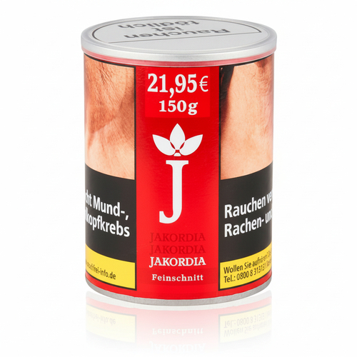 Jakordia American Blend Feinschnitt Tabak 150g Dose