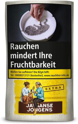 Javaanse Jongens Tabak Extra ohne Aromazusätze 30g Päckchen Zigarettentabak Javaanse Jongens Tabak Extra ohne Aromazusätze 30g Päckchen Zigarettentabak