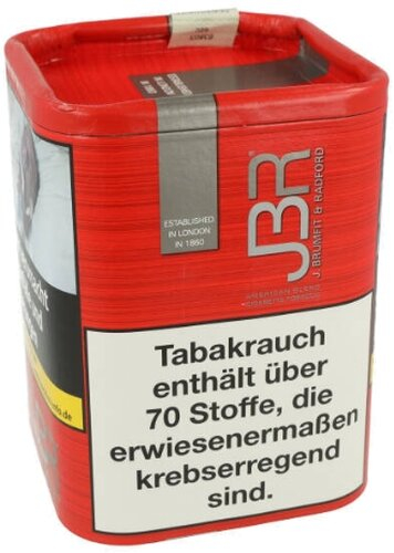 JBR Tabak John Brumfit & Radford 100g Dose Zigarettentabak JBR Tabak John Brumfit & Radford 100g Dose Zigarettentabak