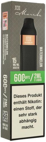 JDI March Einweg E-Zigarette Watermelon 15mg JDI March Einweg E-Zigarette Watermelon 15mg