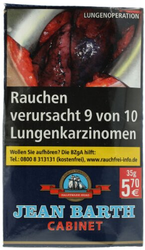 Jean Barth Tabak Cabinet Halfzware 35g Päckchen Zigarettentabak Jean Barth Tabak Cabinet Halfzware 35g Päckchen Zigarettentabak