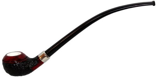 JEAN CLAUDE Lesepf.rustik schwarz/rot/Meerschaumf.Ebonite 