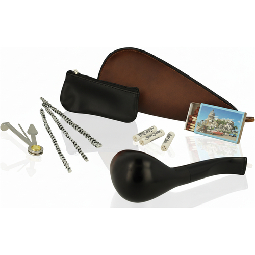Jean Claude Pfeifen-Einsteigerset Lederoptik Braun Nr. 5 - B-Ware