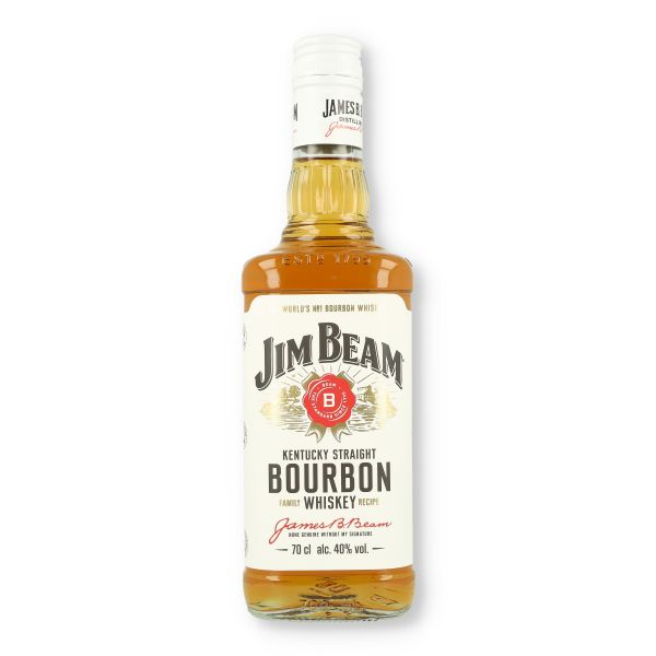 Jim Beam White Bourbon Whiskey Glas/EW 0,7 l 40% vol. Alkohol
