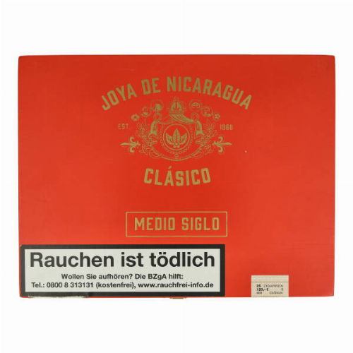 Joya de Nicaragua Clásico Medio Siglo Numero 6 Zigarren 25Stk. Joya de Nicaragua Clásico Medio Siglo Numero 6 Zigarren 25Stk.