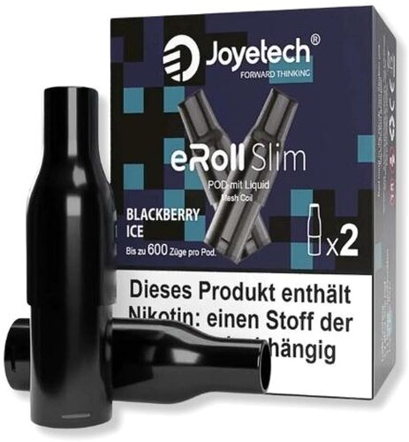 Joyetech eRoll Slim Blackberry Ice Prefilled Pod 2x2ml 20mg Joyetech eRoll Slim Blackberry Ice Prefilled Pod 2x2ml 20mg