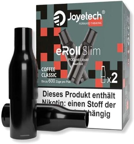 Joyetech eRoll Slim Coffee Classic Prefilled Pod 2x2ml 20mg Joyetech eRoll Slim Coffee Classic Prefilled Pod 2x2ml 20mg