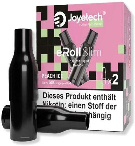 Joyetech eRoll Slim Peach Ice Prefilled Pod 2x2ml 20mg