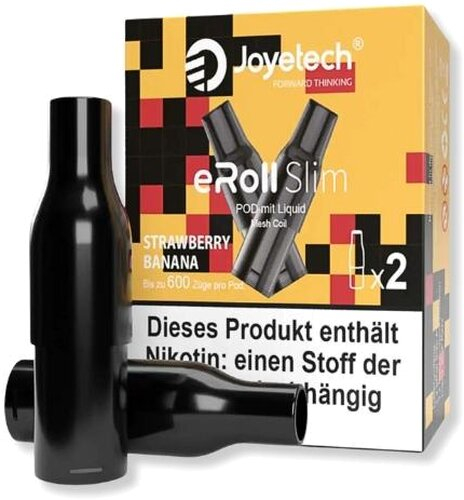 Joyetech eRoll Slim Strawberry Banana Prefilled Pod 2x2ml 20mg