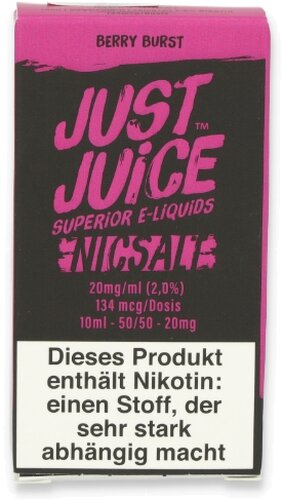 Just Juice Berry Burst Nikotinsalz Liquid 20mg Just Juice Berry Burst Nikotinsalz Liquid 20mg