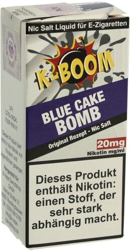 K-Boom Blue Cake Bomb Nikotinsalz Liquid 20mg K-Boom Blue Cake Bomb Nikotinsalz Liquid 20mg