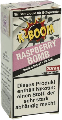 K-Boom Raspberry Bomb Nikotinsalz Liquid 20mg K-Boom Raspberry Bomb Nikotinsalz Liquid 20mg