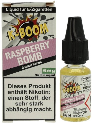 K-BOOM Raspberry Bomb Original Rezept Liquid 10 ml 6mg
