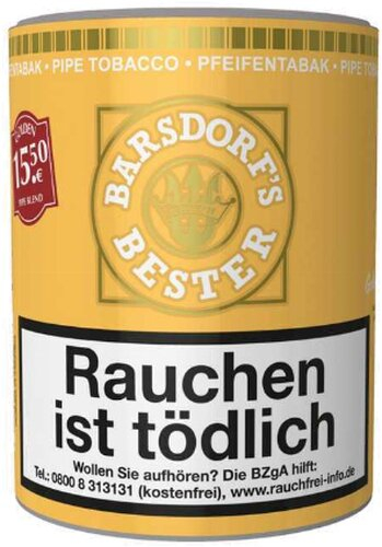 Käptn Barsdorf Bester Pfeifentabak Golden Pipe Blend (ehem. Honey and Rum) 160g Dose