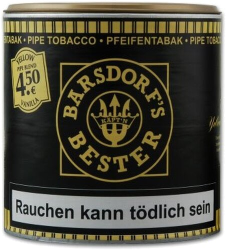 Käptn Barsdorf Bester Pfeifentabak Golden Yellow (ehem. Vanilla) 50g Dose Käptn Barsdorf Bester Pfeifentabak Golden Yellow (ehem. Vanilla) 50g Dose