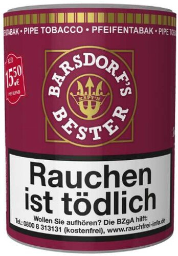Käptn Barsdorf Bester Pfeifentabak Red 160g Dose