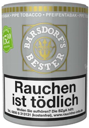 Käptn Barsdorf Bester Pfeifentabak Virginia Pipe Blend 160g Dose
