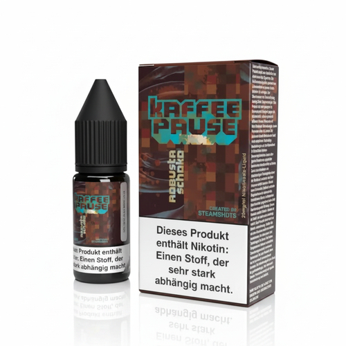 Kaffeepause Nikotinsalz Liquid Robusta Schoko 20mg/ml