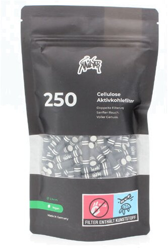 Kailar Cellulose Slim Aktivkohlefilter 5,9 mm 250 Stk. schwarz  Kailar Cellulose Slim Aktivkohlefilter 5,9 mm 250 Stk. schwarz