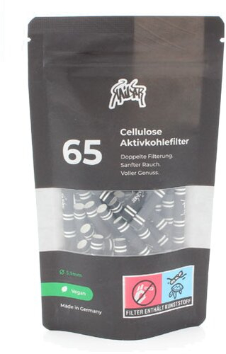 Kailar Cellulose Slim Aktivkohlefilter 5,9 mm 65 Stk. schwarz Kailar Cellulose Slim Aktivkohlefilter 5,9 mm 65 Stk. schwarz