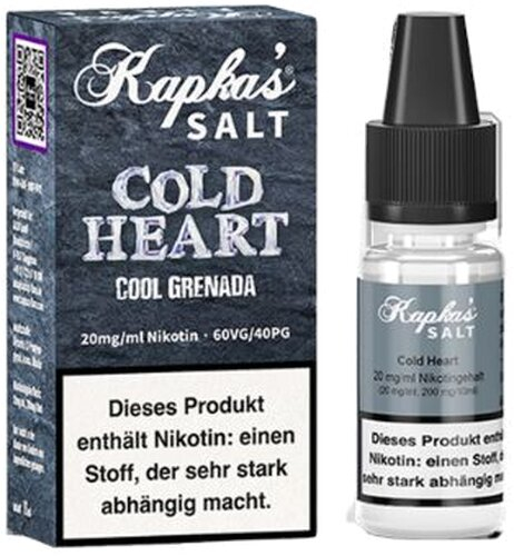 Kapkas Flava Salt Cold Heart Nikotinsalz Liquid 20 mg