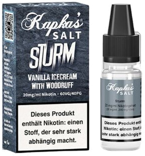Kapkas Flava Salt Sturm Nikotinsalz Liquid 20 mg Kapkas Flava Salt Sturm Nikotinsalz Liquid 20 mg