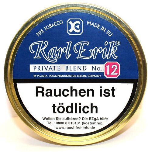 Karl Erik Pfeifentabak Private Blend No. 12 100g Dose