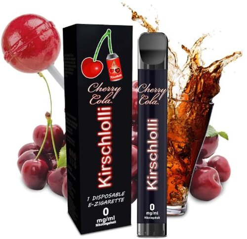 Kirschlolli Cherry Cola Einweg E-Zigarette 0mg