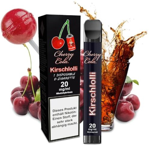 Kirschlolli Cherry Cola Einweg E-Zigarette 20mg Kirschlolli Cherry Cola Einweg E-Zigarette 20mg